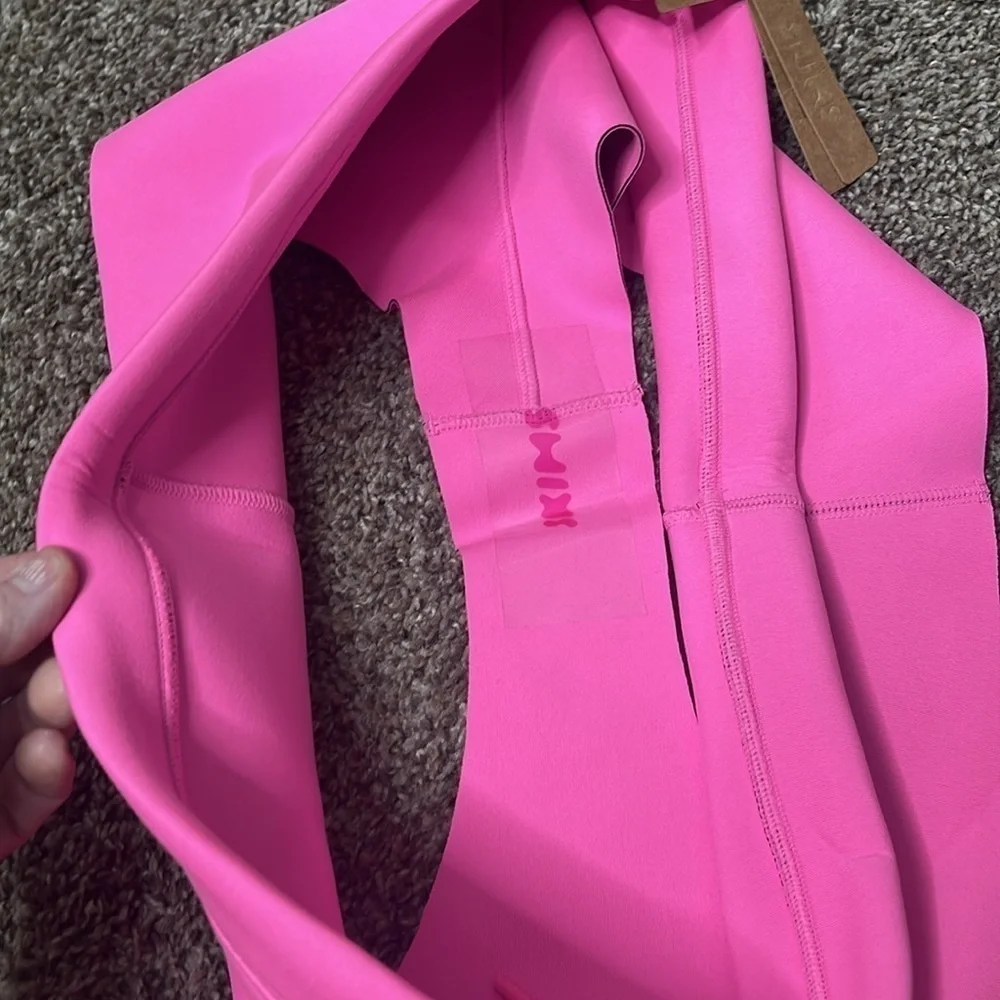 NWT SKIMS Sport Swim Cheeky Bottoms Bikini Taffy Pink Scuba Sz 3x
